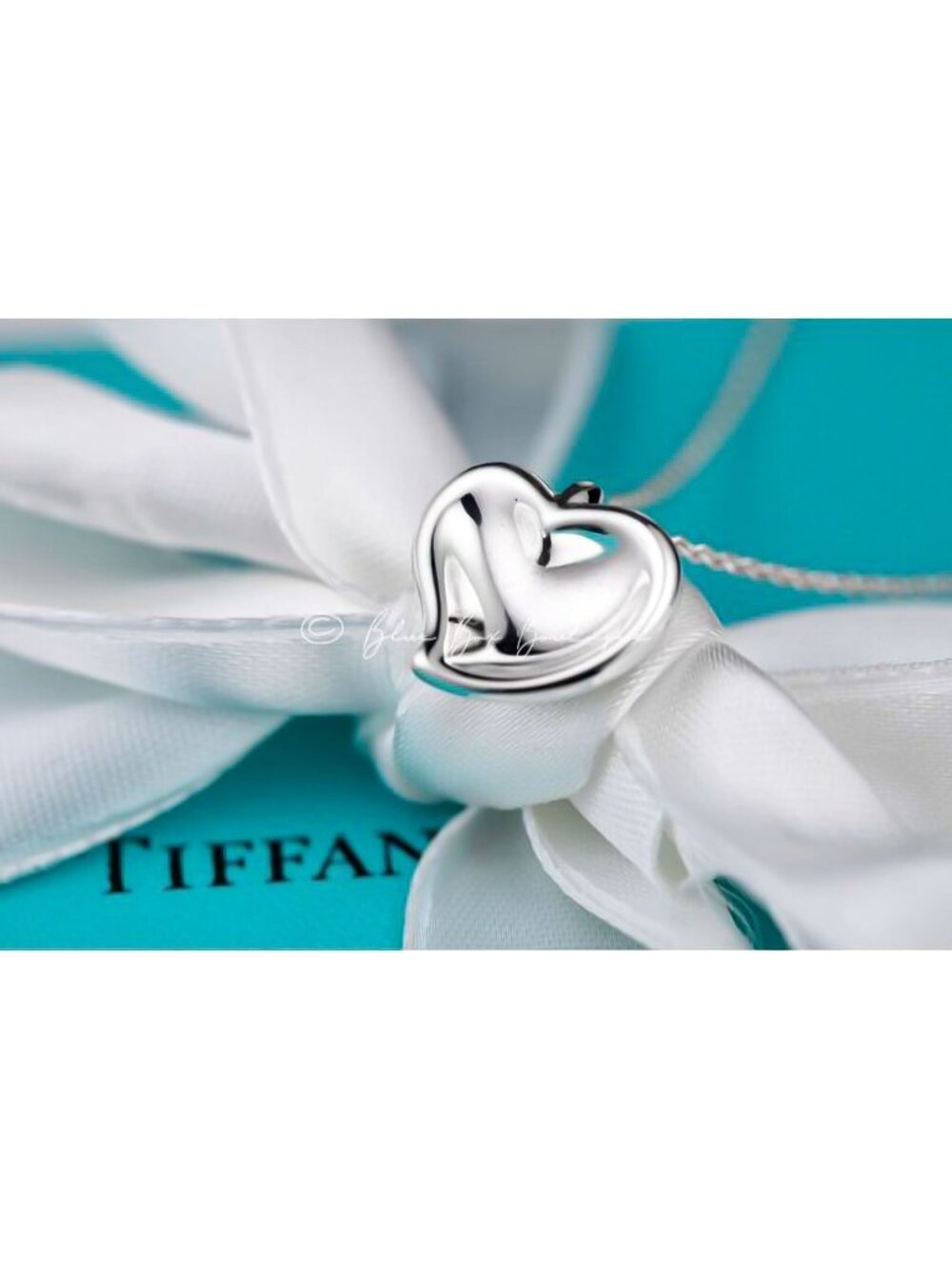 Tiffany & Co. Necklace Elsa Peretti Vintage Full Heart Pendant Sterling Silver
